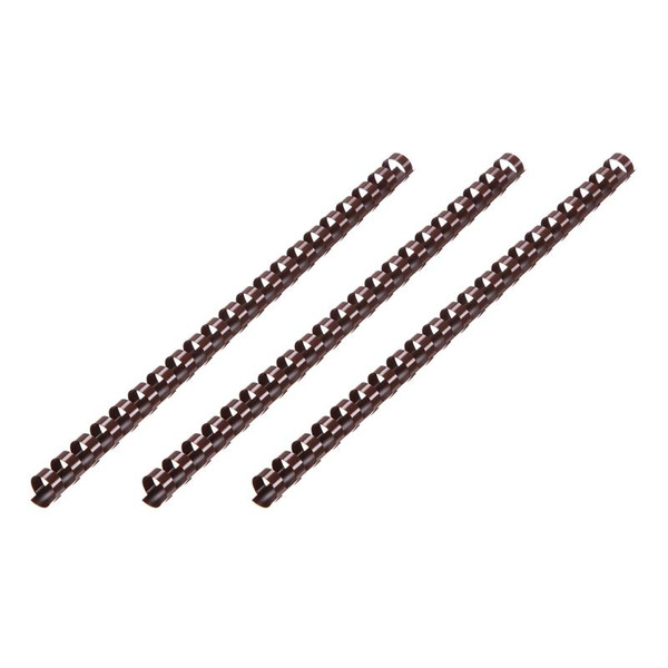 Пластикові пружини для біндера 2E, 22мм, шоколад, 50шт