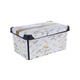 Корзина VIOLET HOUSE 0647 DECOR Marble WHITE з/кр. 10 л (0647 DECOR Marble WHITE с/кр. 10 л)