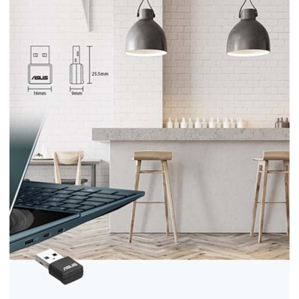 WiFi-адаптер ASUS USB-AX55 nano AX1800 USB 3.0 WPA3 MU-MIMO OFDMA
