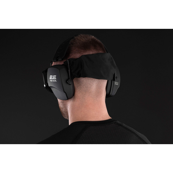 Тактичні захисні навушники 2E Defence Black NRR: 25 dB, пасивні (2E-TPE016BK)