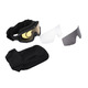 2E Tactical Маска тактическая, защитная Hawk WS Black Anti-fog, 3-х слойный уплотнитель, сумка, 3 линзы