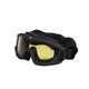 2E Tactical Маска тактическая, защитная Hawk WS Black Anti-fog, 3-х слойный уплотнитель, сумка, 3 линзы