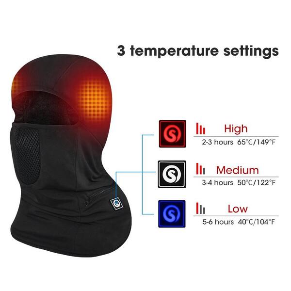 Балаклава з підігрівом 2E Shadow Black, L (2E-HBSWL-BK)