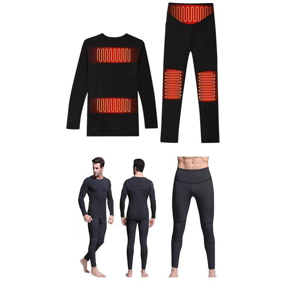 Чоловіча термобілизна з підігрівом 2E eFiber for Men Black, XL (2E-HUEFMXL-BK)