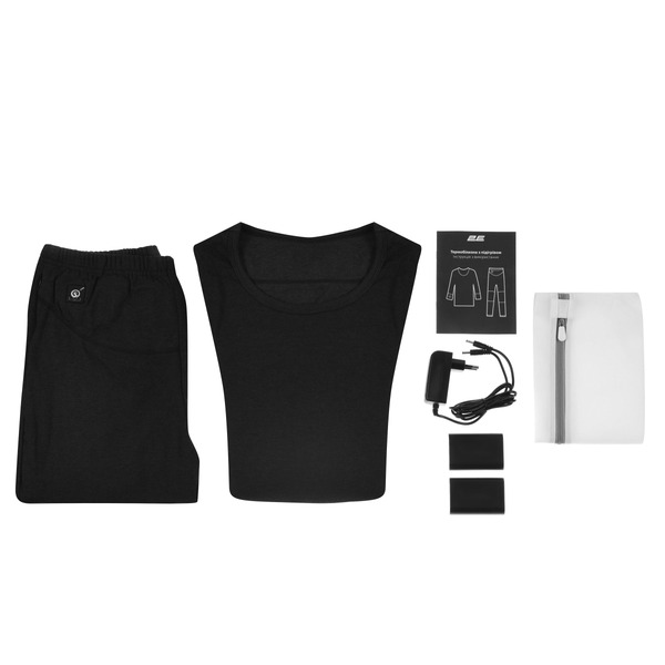 2E Tactical Мужское термобелье с подогревом eFiber for Men Black, размер XXL