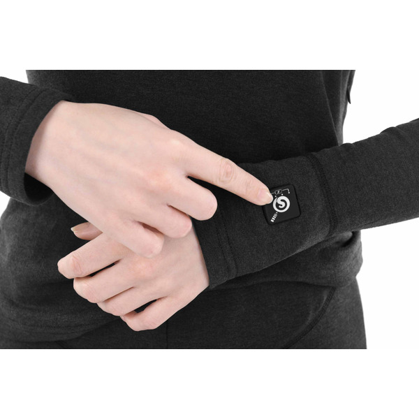 Жіноча термобілизна з підігрівом 2E eFiber for Women Black, M (2E-HUEFWM-BK)