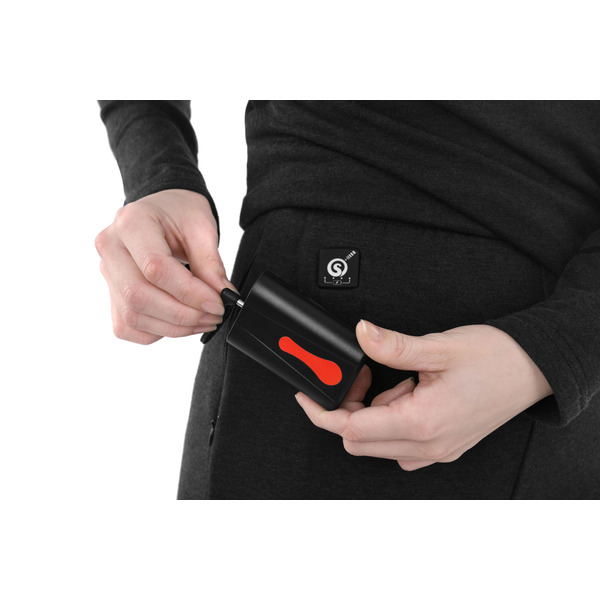 Жіноча термобілизна з підігрівом 2E eFiber for Women Black, XL (2E-HUEFWXL-BK)