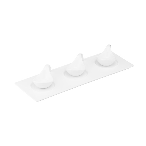 Підставка прямокутна Ardesto, 34*12 см, порцеляна (AR3718)