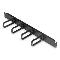 Digitus Кабельный организатор 19" 1U, 4xRings 44x97mm, RAL 9005