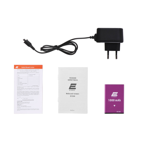 Мобiльний телефон 2E E240 2022 Dual Sim Black (688130245159)