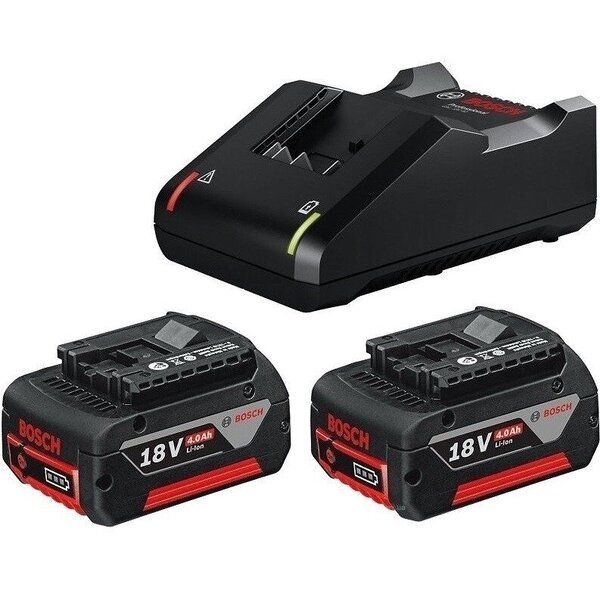 Набір акумуляторів + зарядний пристрій Bosch GBA 18В 2х4.0Aч, ЗУ GAL 18V-40 (1.600.A01.9S0)