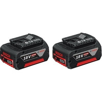 Bosch Набор аккумуляторов + зарядное устройство , GBA 18В 2х4.0Aч, ЗУ GAL 18V-40