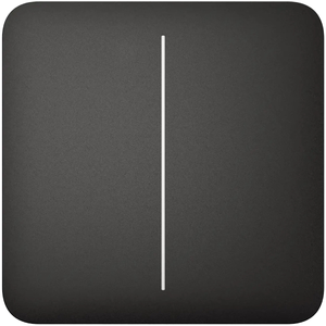 Кнопка двоклавішного вимикача Ajax SoloButton (2-gang) [55] black