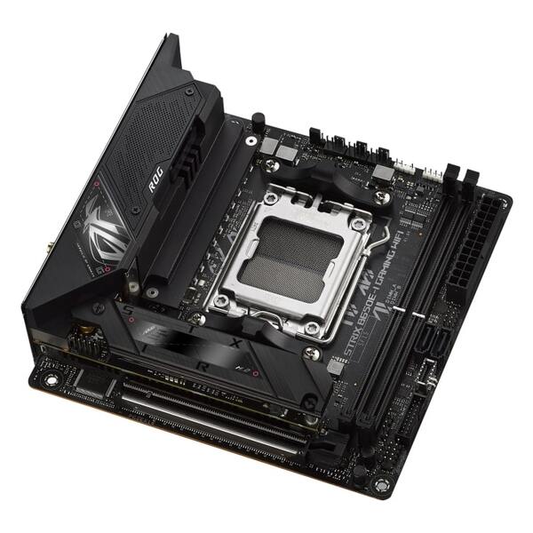 Материнська плата ASUS ROG STRIX B650E-I GAMING WIFI sAM5 B650 2xDDR5 M.2 USB HDMI WiFi BT mITX