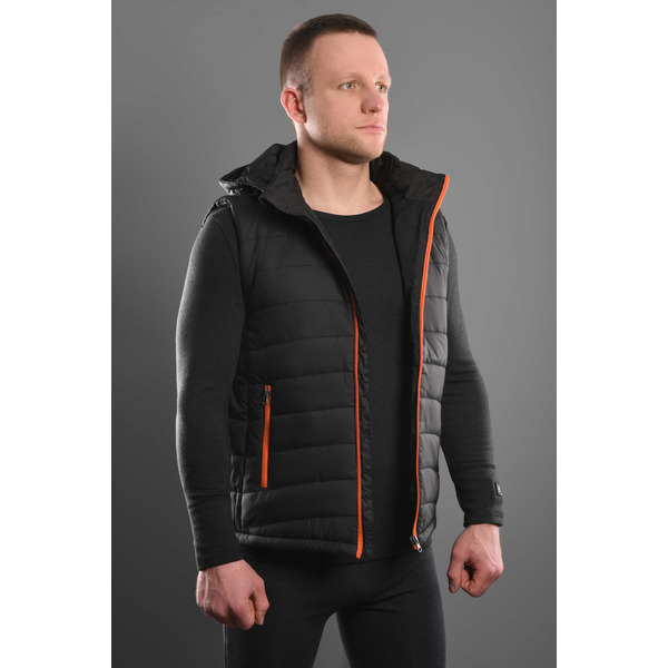 2E Tactical Жилет с подогревом Heat Power Plus Black с капюшоном размер L