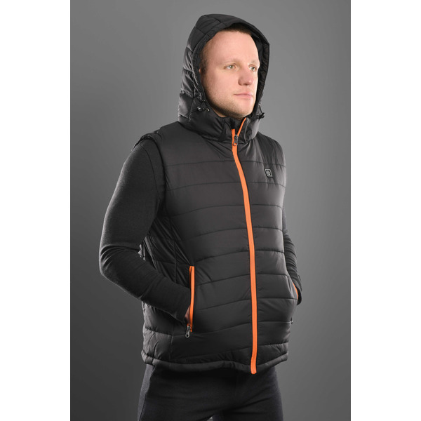 Жилет із підігрівом 2E Heat Power Plus Black з капюшоном, S (2E-HVHPPS-BK)