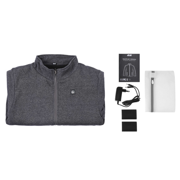 2E Tactical Кофта с подогревом Heat Power Grey, размер S