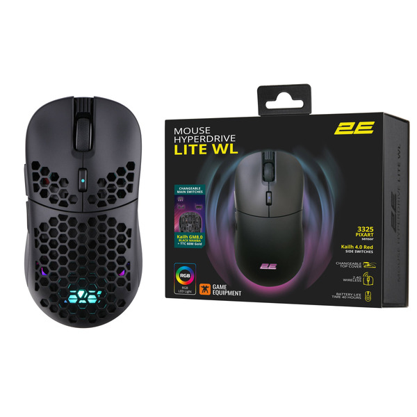 Миша 2E Gaming HyperDrive Lite 2E-MGHDL-WL-BK