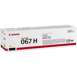 Картридж Canon 067H MF651Cw/MF655Cdw/MF657Cdw/LBP631Cw/LBP633Cdw Yellow (5103C002)