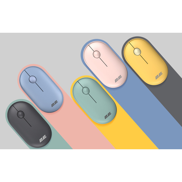 Мышь беспроводная 2E MF300 Silent WL BT Sunny yellow (2E-MF300WYW)