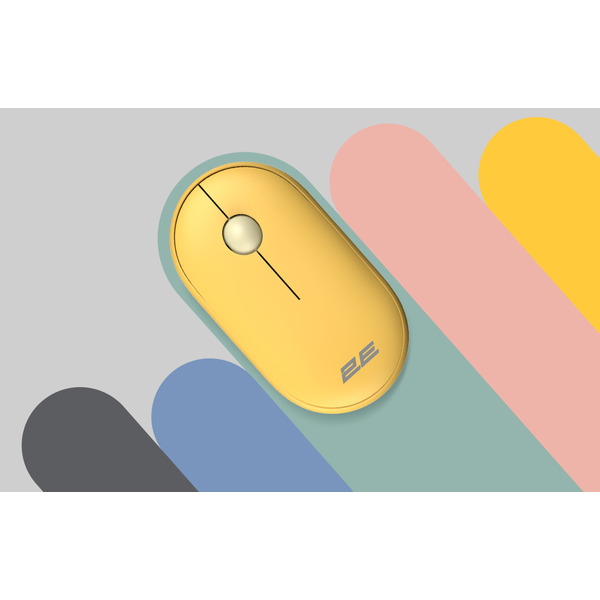 Мышь беспроводная 2E MF300 Silent WL BT Sunny yellow (2E-MF300WYW)