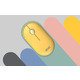 Мышь беспроводная 2E MF300 Silent WL BT Sunny yellow (2E-MF300WYW)