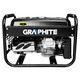 Graphite Генератор бензиновый 58G904, 2.0/2.2кВт, 1х12В и 2х230В (16А), бак 15л, 360г/кВтЧ, 40 кг
