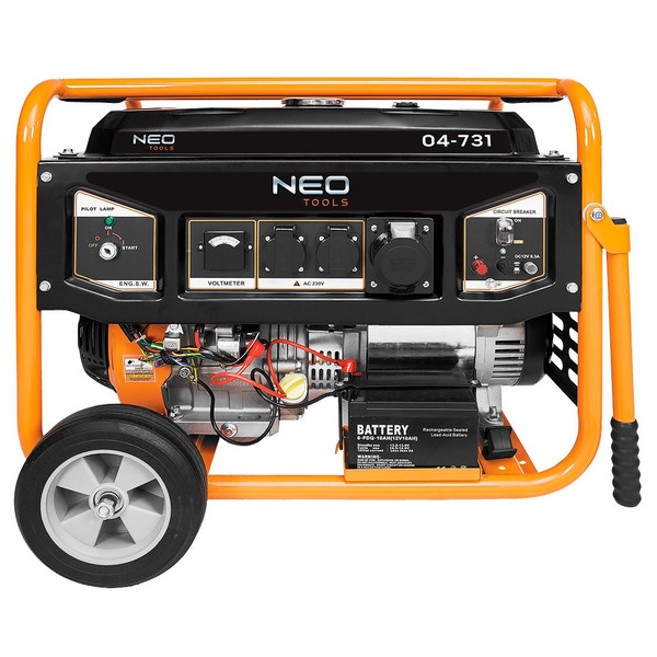 Генератор бензиновий Neo Tools 230В, 50 Гц, 6,5 кВт 04-731
