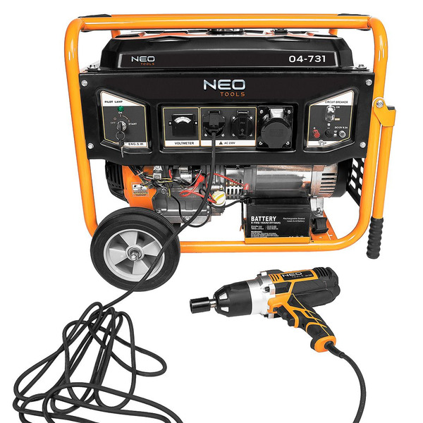 Генератор бензиновий Neo Tools 230В, 50 Гц, 6,5 кВт 04-731