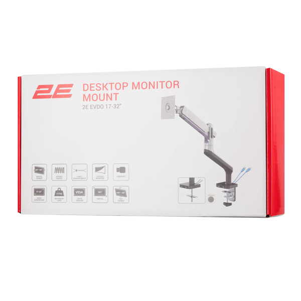 Кріплення монітора настільне2E Евдо (2EDGEREDUSB)