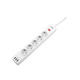 Сетевой фильтр 2E 5хSchuko, 2 м (2E-SP515M2USBWH)
