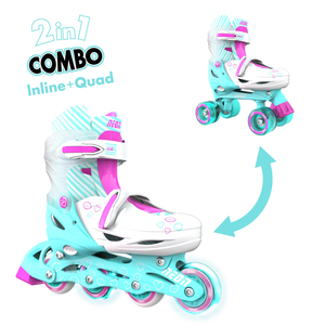 Роликові ковзани Neon Combo Skates Бірюзовий (Розмір 34-37)