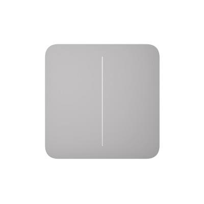 Ajax Кнопка для двухклавишного выключателя SoloButton 2-gang for LightSwitch, Jeweler, беспроводной, fog