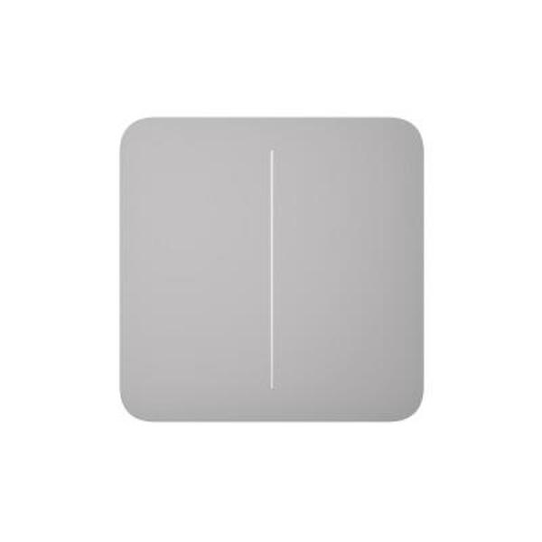 Кнопка для двоклавішного вимикача Ajax SoloButton 2-gang for LightSwitch, Jeweler, fog (000029814)