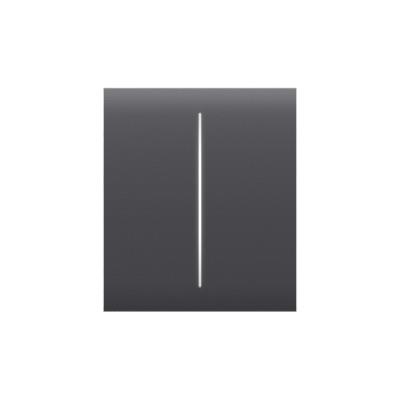 Кнопка центральна для двоклавішного вимикача Ajax CenterButton 2-gang for LightSwitch, Jeweler, graphite (000029824