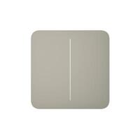Кнопка для двоклавішного вимикача Ajax SoloButton 2-gang for LightSwitch, Jeweler, olive (000029838)
