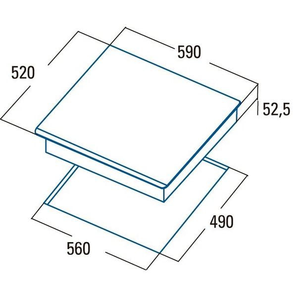 Cata Варочная поверхность индукционная, 60см, INSB 6004 BK, черный