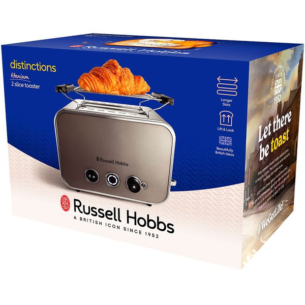Тостер Russell Hobbs 26432-56 Distinctions 2-Slice, метал