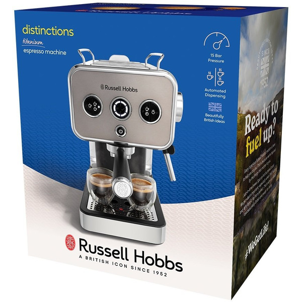 Ріжкова кавоварка еспресо Russell Hobbs Distinctions Metallic 26452-56