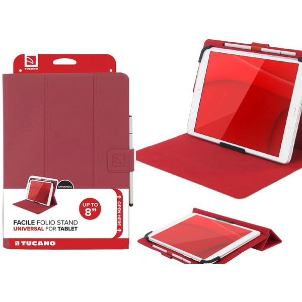 Tucano Чехол Facile Plus Universal для планшетов 7-8, красный
