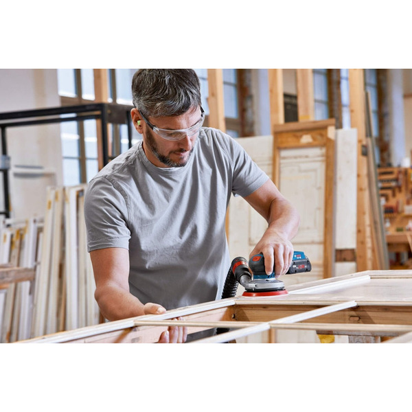 Шліфмашина ексцентрикова акумуляторна Bosch GEX 18V-125 (0.601.372.201)