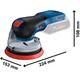 Bosch Шлифмашина эксцентриковая аккумуляторная GEX 18V-125 соло