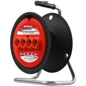 Котушка для подовжувача, з з/к 4 гнізда ERKA 500