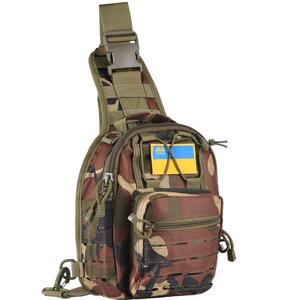 Сумка Слінг Laser Cut 2.5л, 2Е, темний камуфляж (2E-MILSLIBAG-Y09L-WC)