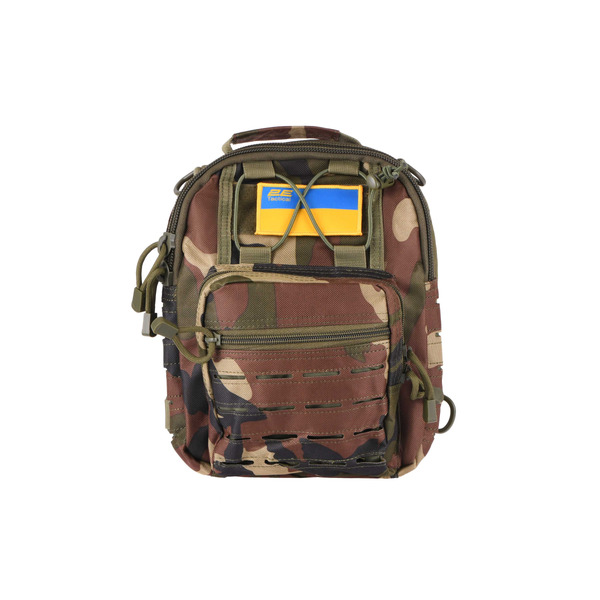 Сумка Слінг Laser Cut 2.5л, 2Е, темний камуфляж (2E-MILSLIBAG-Y09L-WC)
