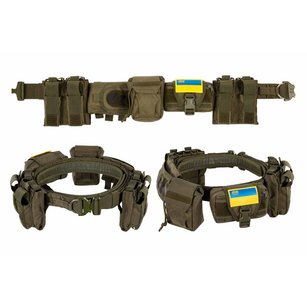 2E Tactical Тактический ремень с 5-ю подсумками, зелёный