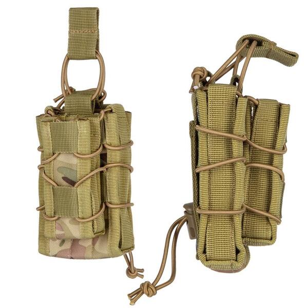 Тактичний подвійний чохол, 2Е, камуфляж. (2E-MILTACDPOUCH-Y-CC)