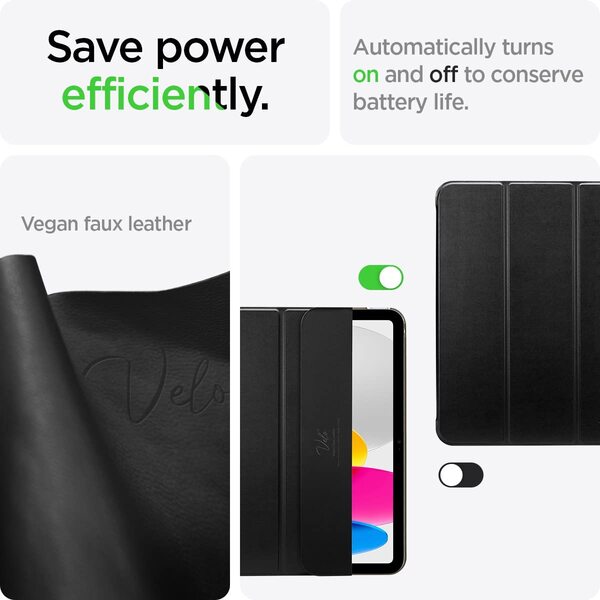 Чохол Spigen для Apple iPad 10.9 (2022) Smart Fold, Black (ACS05309)
