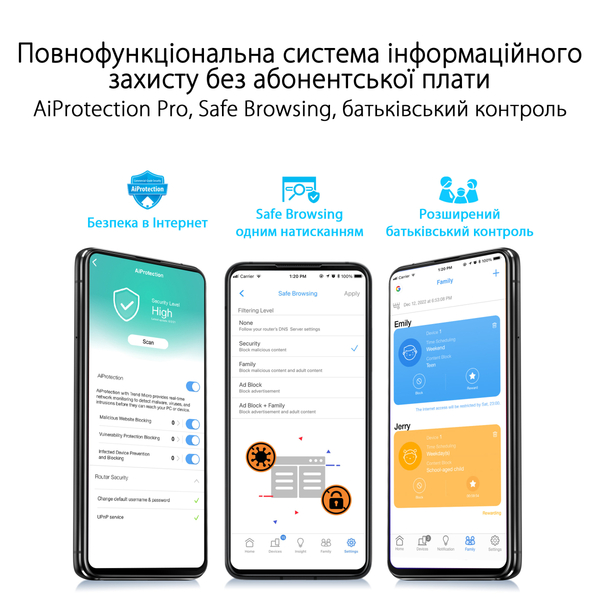 Бездротовий маршрутизатор (роутер) Asus RT-AX59U 90IG07Z0-MO3C00