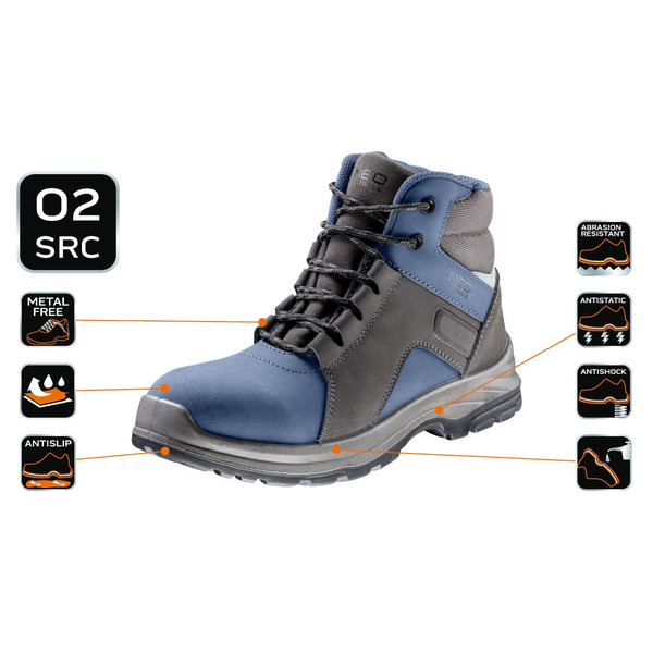 Рабочие ботинки Neo Tools, нубук, водонепроницаемые, размер 40 (82-750-40)